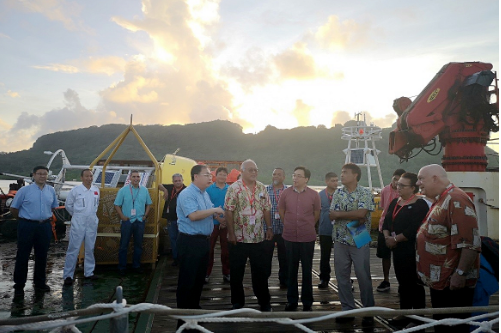 KEXUE R/V visited Pohnapei, Federated States of Micronesia